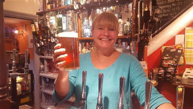 New Inn landlady Katrina Maclean