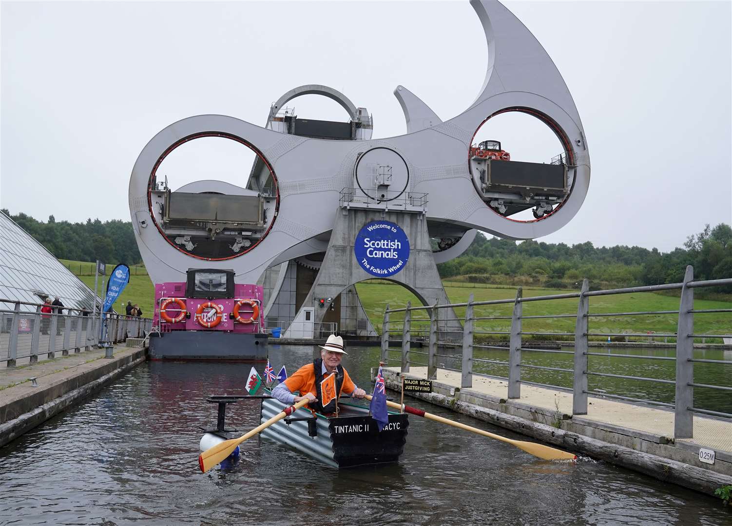 The retired Army major has completed 83 miles in this second challenge already (Andrew Milligan/PA)