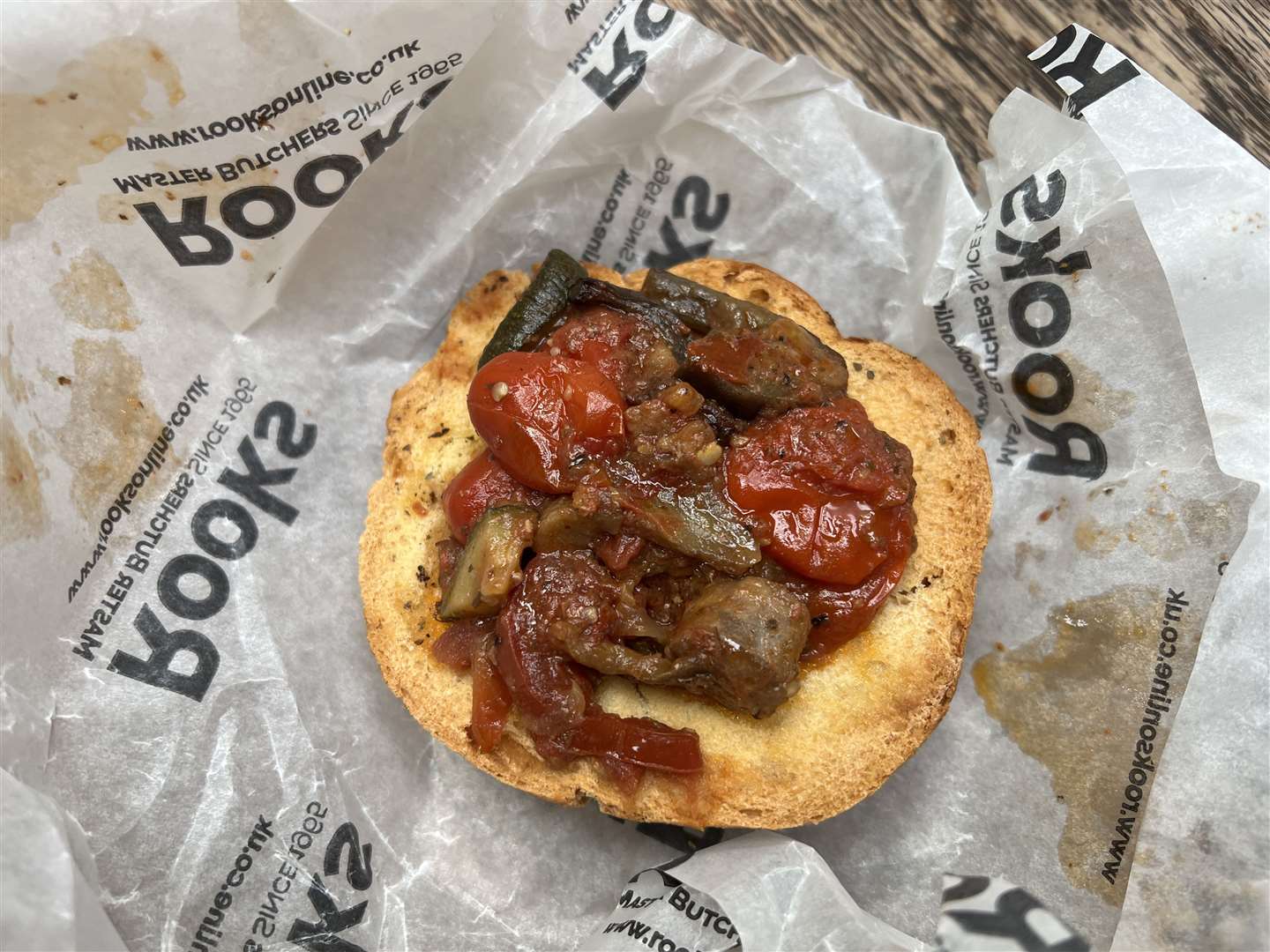 The tomato topped bruschetta from The Italian Store, Sittingbourne