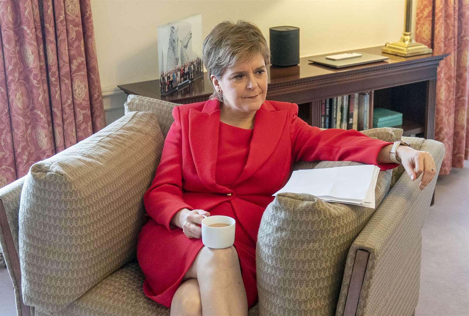 Nicola Sturgeon said she would continue on as an MSP (Jane Barlow/PA)