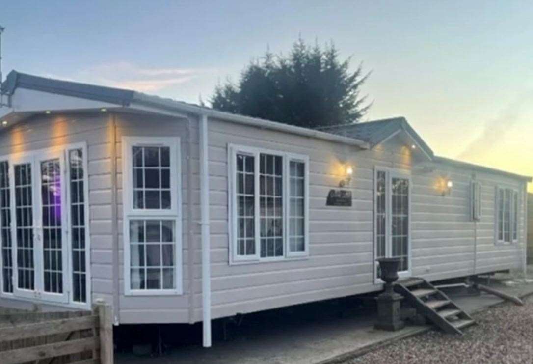 An example of the kind of mobile home which would be stationed on the Pluckley plot, if approved. Picture: Robert Tutton Town Planning Consultants Ltd