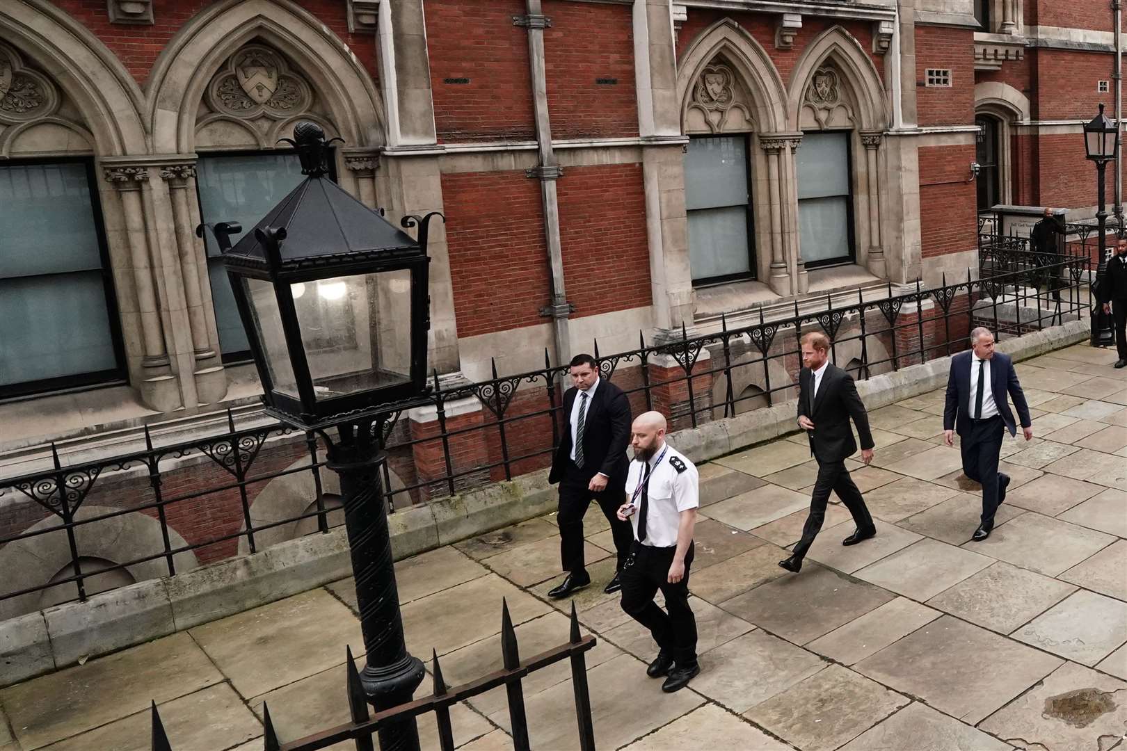 The Duke of Sussex leaving the Royal Courts Of Justice in March 2023 following a hearing over allegations of unlawful information gathering brought against Associated Newspapers Limited (Jordan Pettitt/PA)