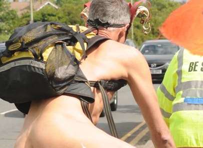 The World Naked Bike Ride in Canterbury aimed to raise awareness of issues affecting cyclists