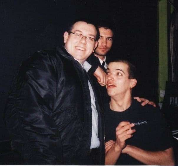 DJ Hayden Parker, left, at Liquid Lounge in Maidstone in the 90s. Picture: Hayden Parker