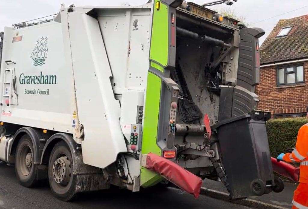 The binmen from Gravesham Borough Council empty up to 2,000 bins in one shift