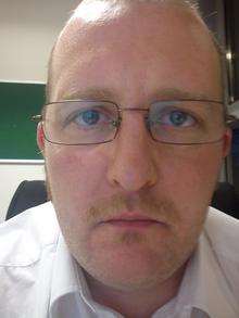 Kent worker John Smalley sent in his Movember pic