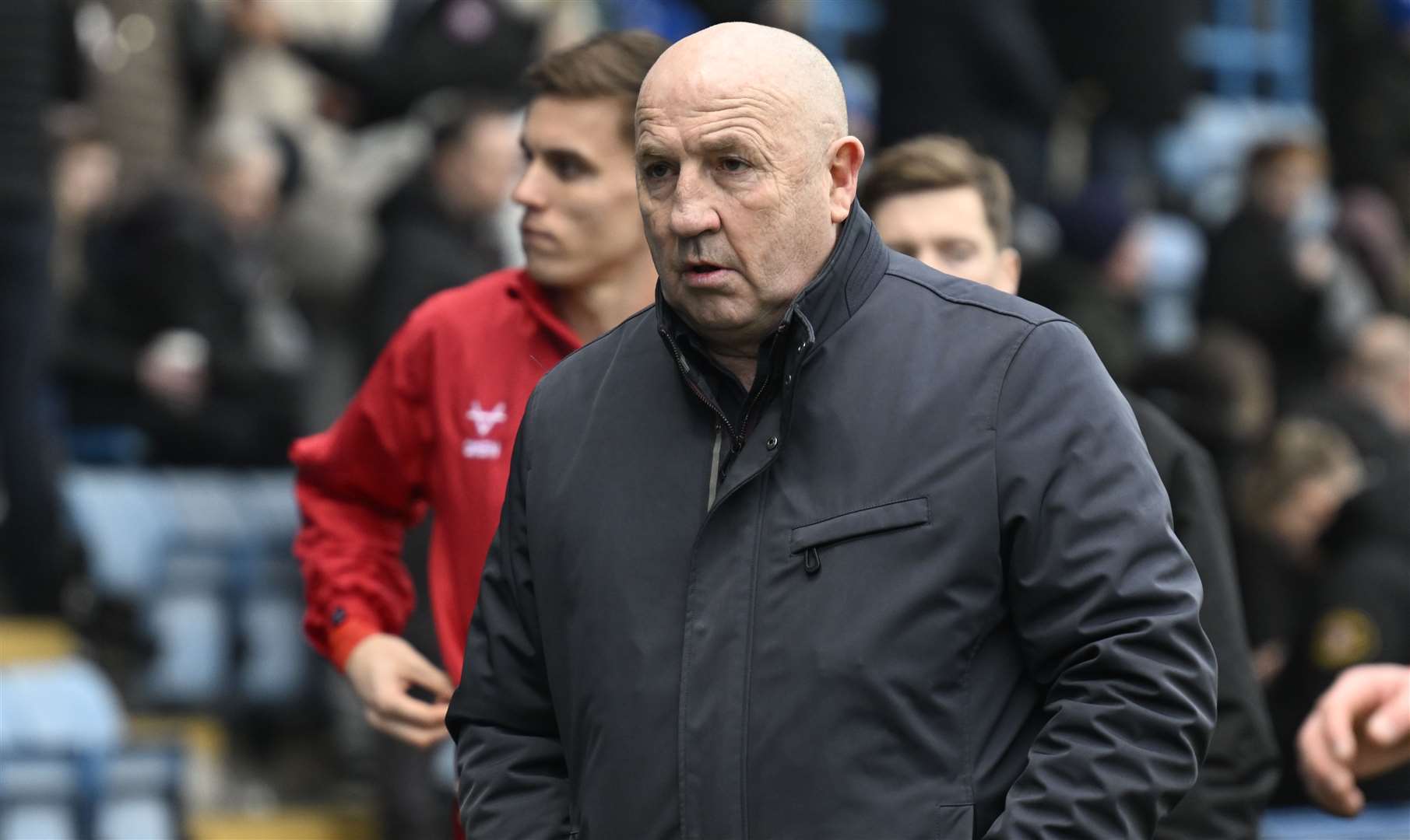 Manager John Coleman tasted defeat on his first game in charge of Gillingham Picture: Barry Goodwin