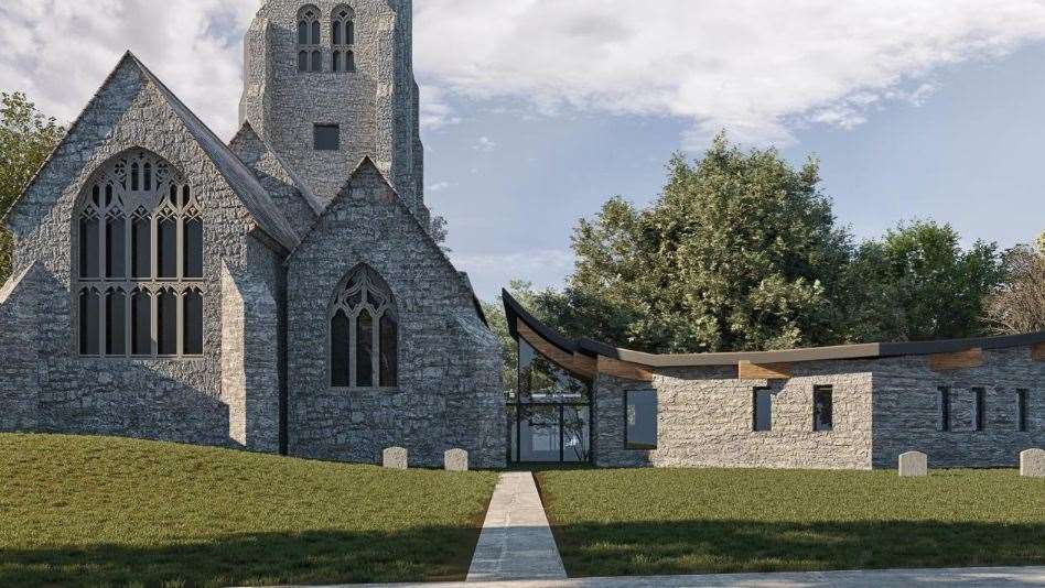 A proposed image of how the church in Tenterden will look once work is complete