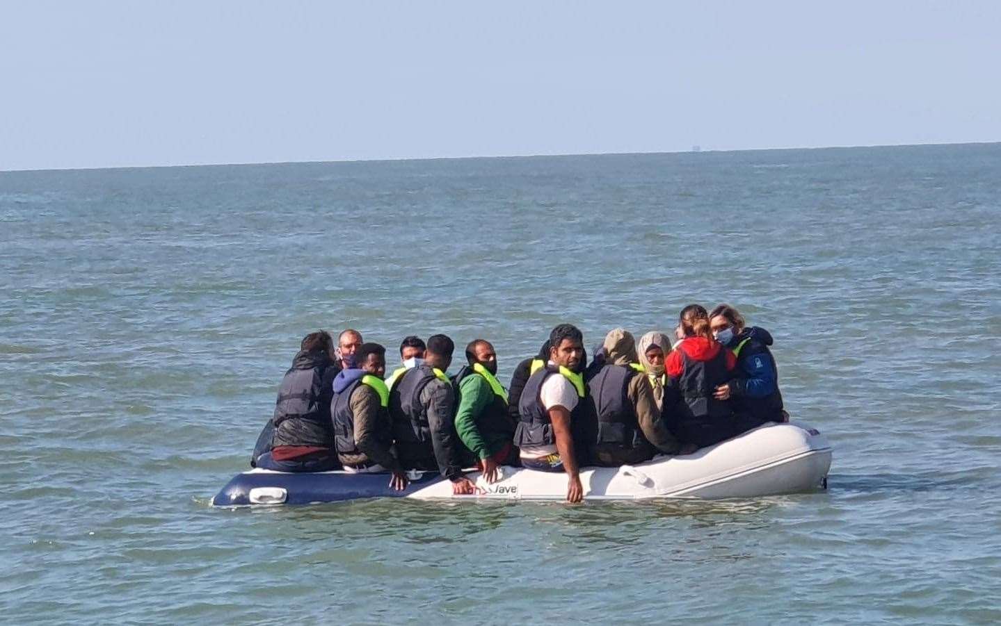 One of hundreds of vessel that crossed the channel this summer, overloaded with more people the boats can safely carry