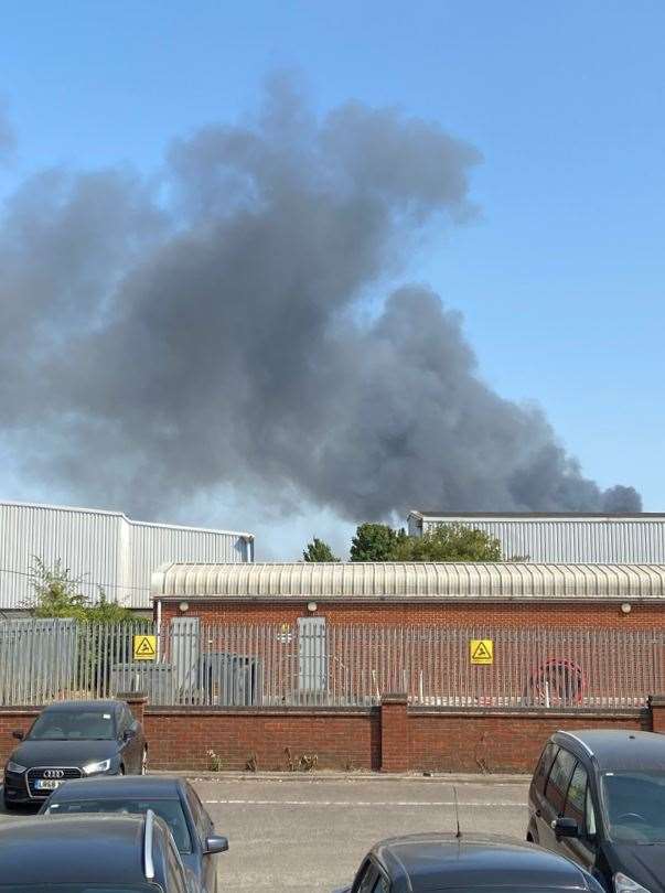 The blaze in the village of Wennington (Freya Gutteridge/PA)