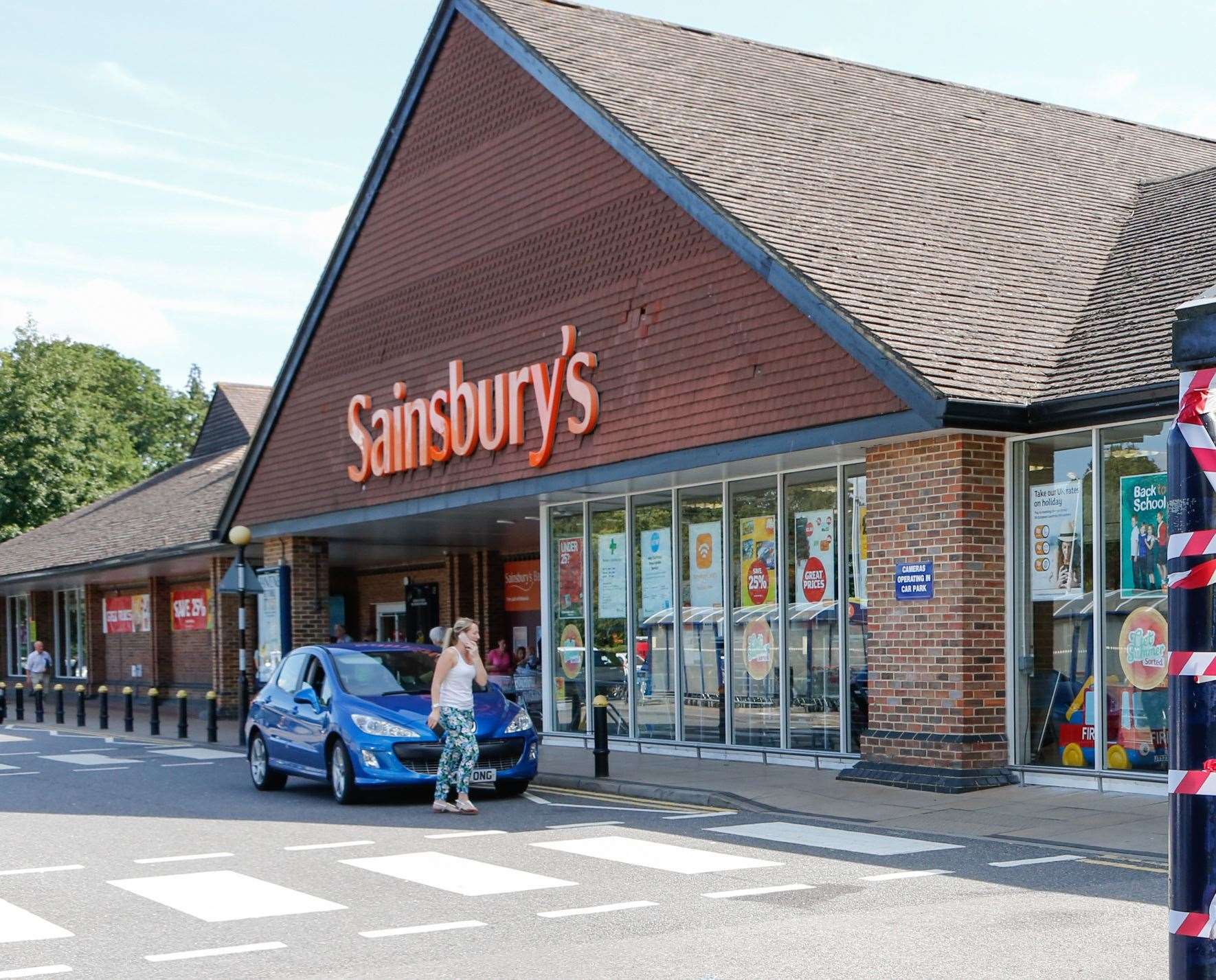 The pair left syringes in Sainsbury's in Aylesford