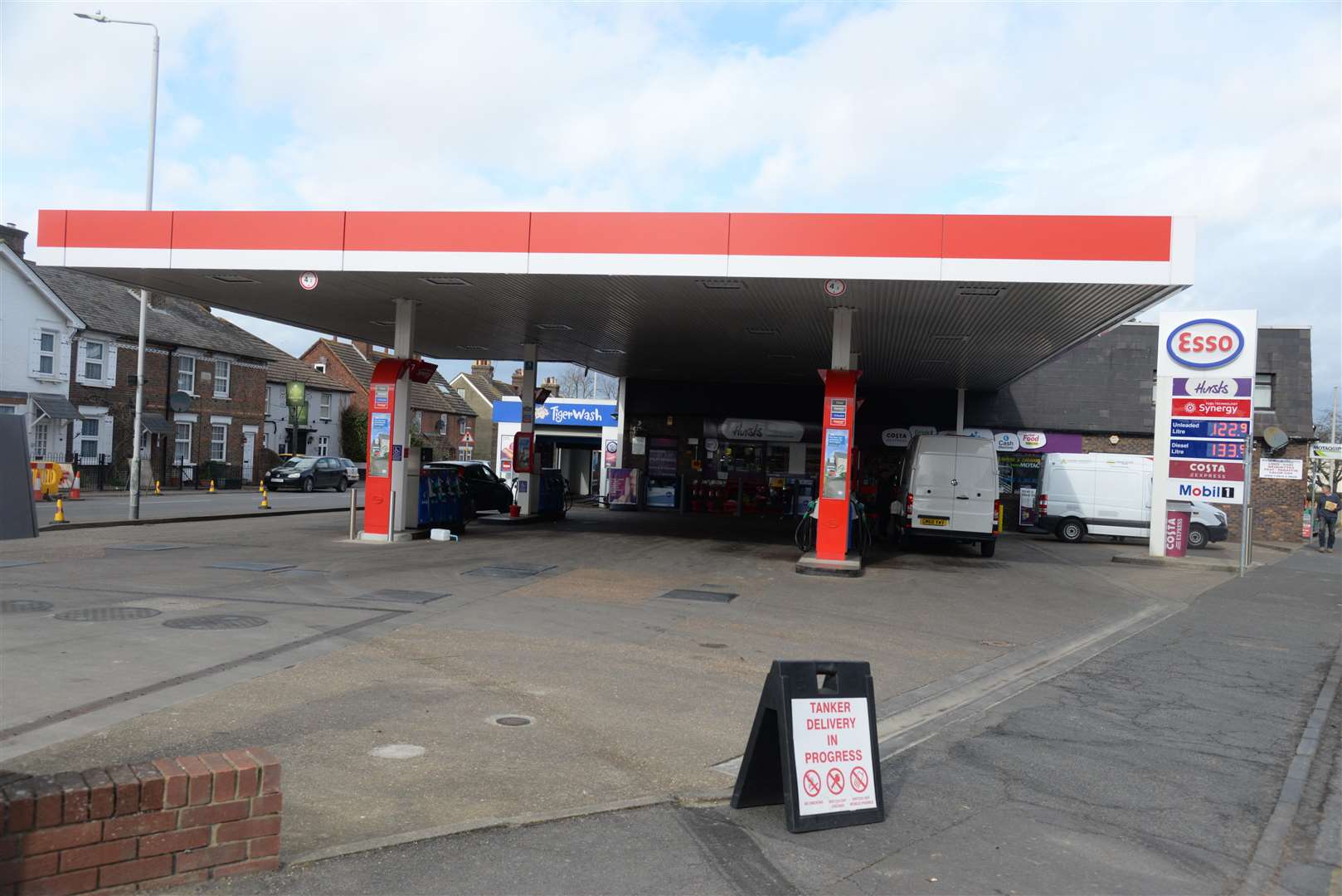 The Esso service station in paddock Wood on Thursday. Picture: Chris Davey... (7498499)