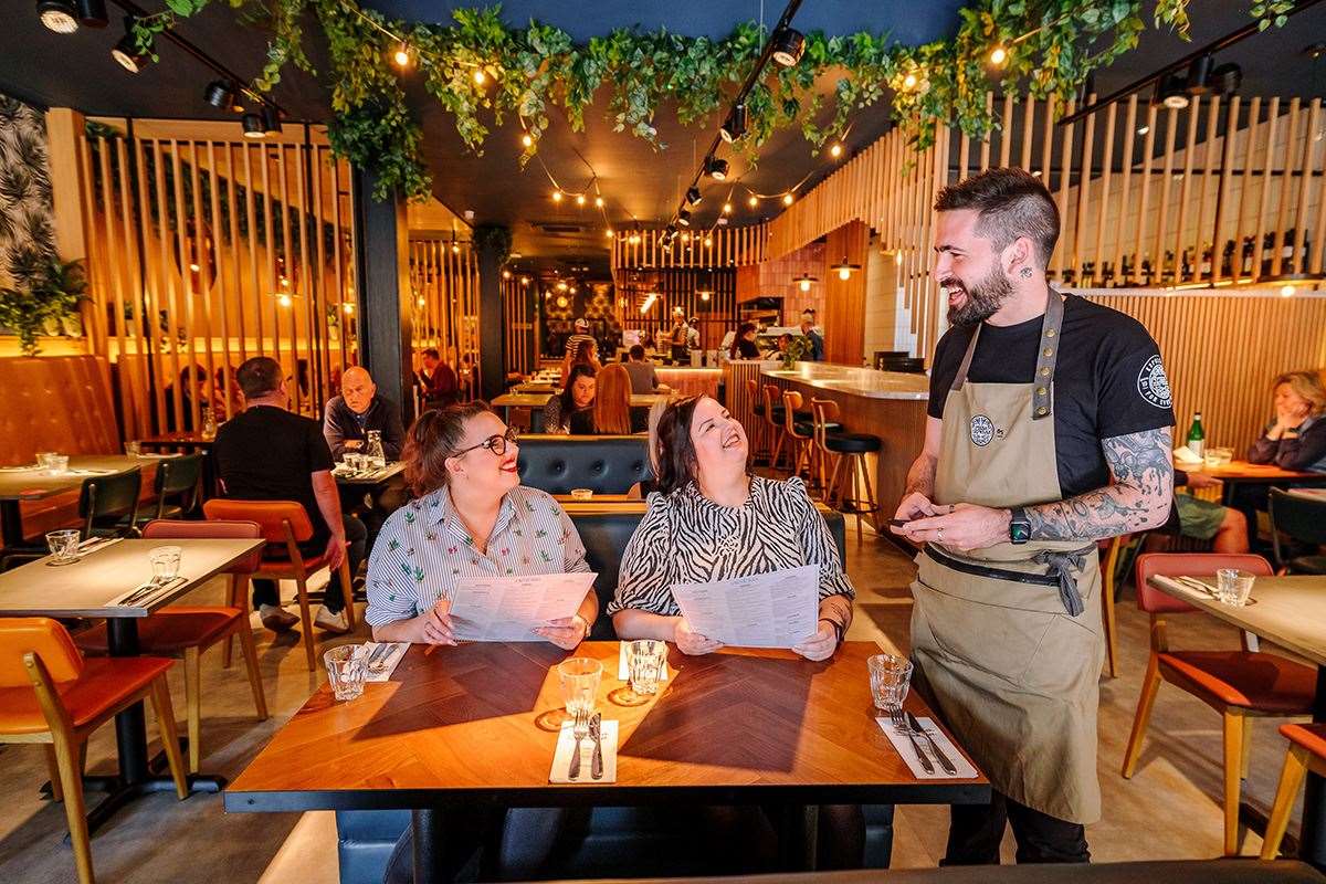 Customers enjoying the new PizzaExpress in Maidstone