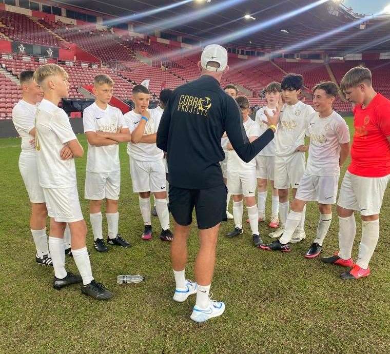 EMC Academy's under-14 side at Southampton FC's St Mary's Stadium. Picture: Jonny Elwood