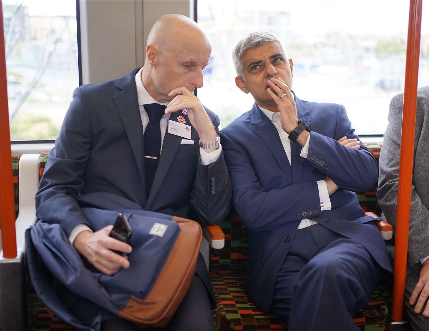 Mr Byford (left) with London mayor Sadiq Khan (Yui Mok/PA)