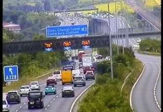 Man died after falling from the M2 bridge
