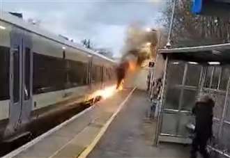 Passenger tells of horror of blazing train