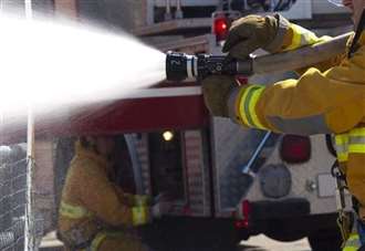 Fire crews tackle large crop blaze