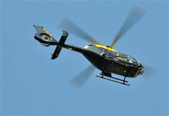 Helicopter called after reports of threatening man
