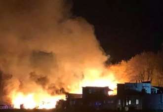 Laredo Western Town in Fawkham near Longfield destroyed by fire