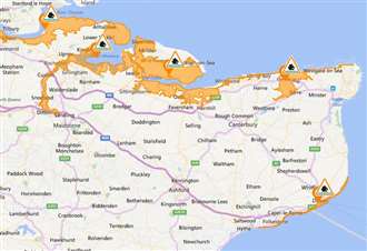 Parts of Kent on flood alert