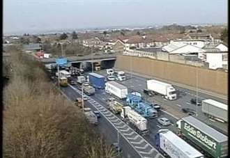 Delays after crash on M25 near Dartford Crossing