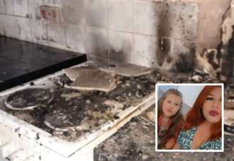'Terrified' mum forced to abandon home after kitchen fire on school run
