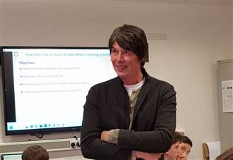 Students get science lessons from Professor Brian Cox