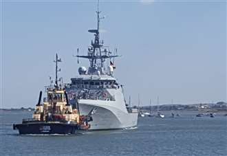 HMS Medway has arrived