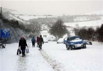 The parts of Kent which could get 10cm of snow