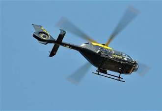 Police helicopter search ends in arrests