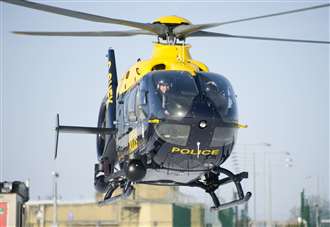 Police helicopter used in hunt for car