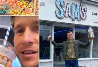 Olly Murs visits Kent's newest sweet shop