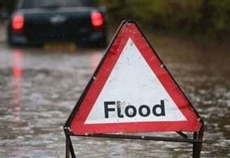 Flood alert and ferry delays as rain hits Kent