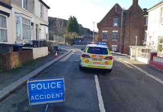 Two injured and house damaged in 'hit and run'