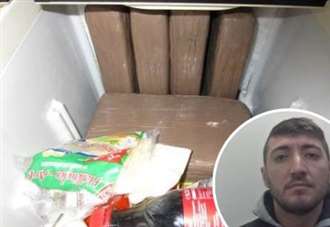 Cocaine worth £240,000 found in fridge