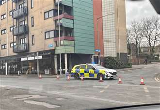 Manhunt underway following town centre attack