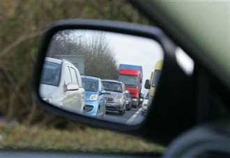 Three-car crash causes rush-hour jams