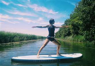 Woman's 28 mile paddle board and litter pick challenge