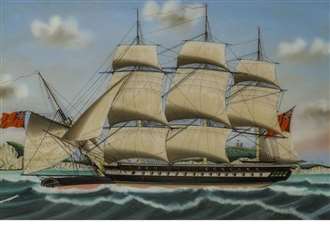 Ship painting smashes sale estimate at auction