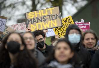 'Shut Manston down': Hundreds protest detention centre conditions