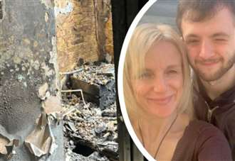 Son saved mum from burning home