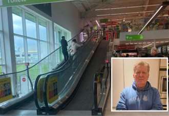 Banned from Asda after running down closed travelator to get to sick wife