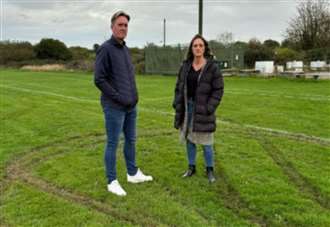 Anger as quad bikers trash football pitch on eve of ‘football’s return to remote village’