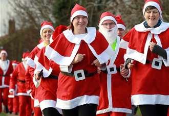 Families keep fit and elfie