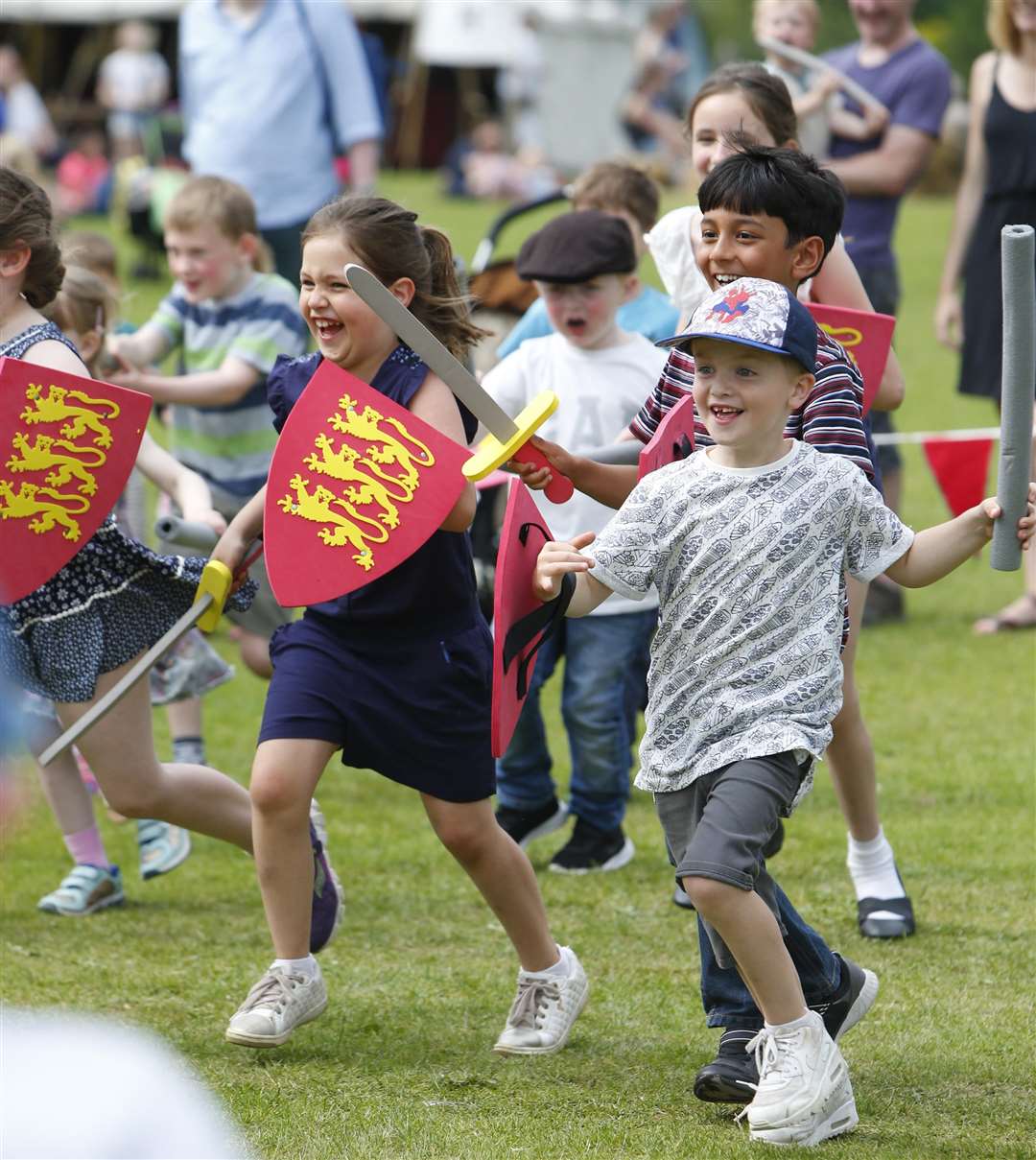 Grand Medieval Joust at Leeds Castle Picture: Andy Jones