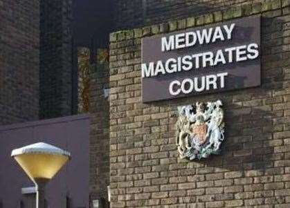 He was sentenced at Medway Magistrates’ Court. Stock picture