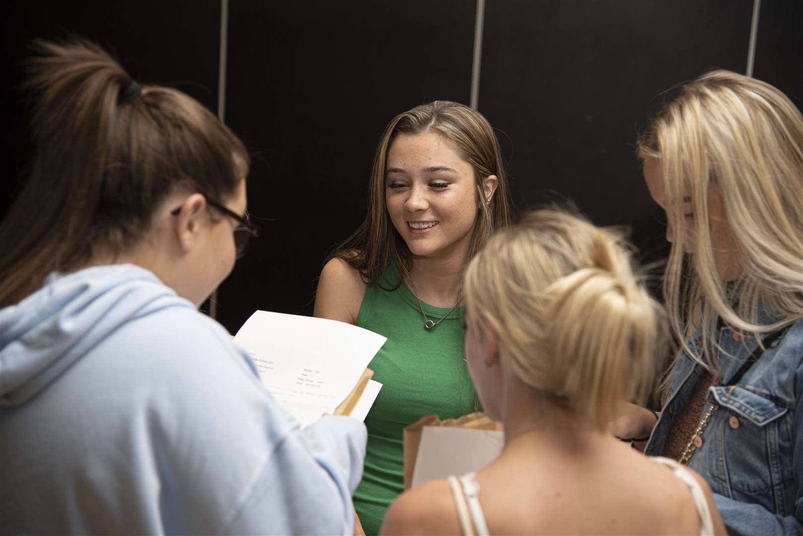 Joy on GCSE results day at Northfleet School for Girls. Picture: Northfleet School for Girls