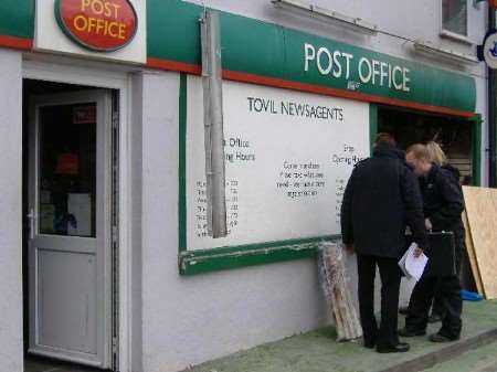 Scenes-of-crime officers searching for clues. Picture: EVE PARISH