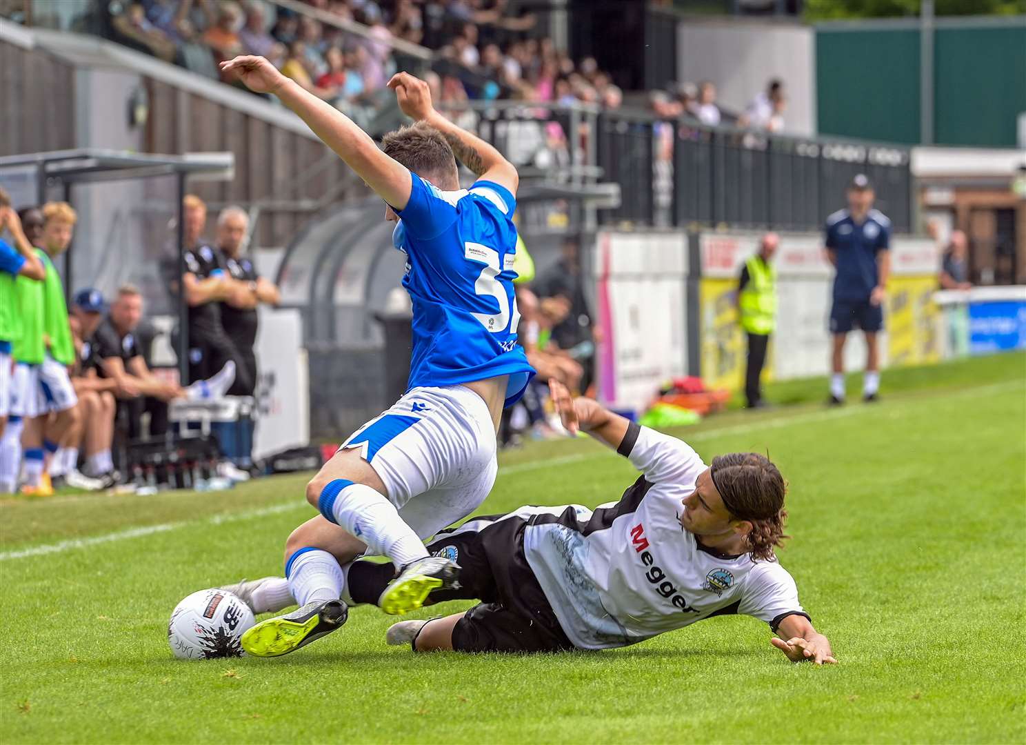 Action between the Gills and Dover at Crabble Picture: Stuart Brock